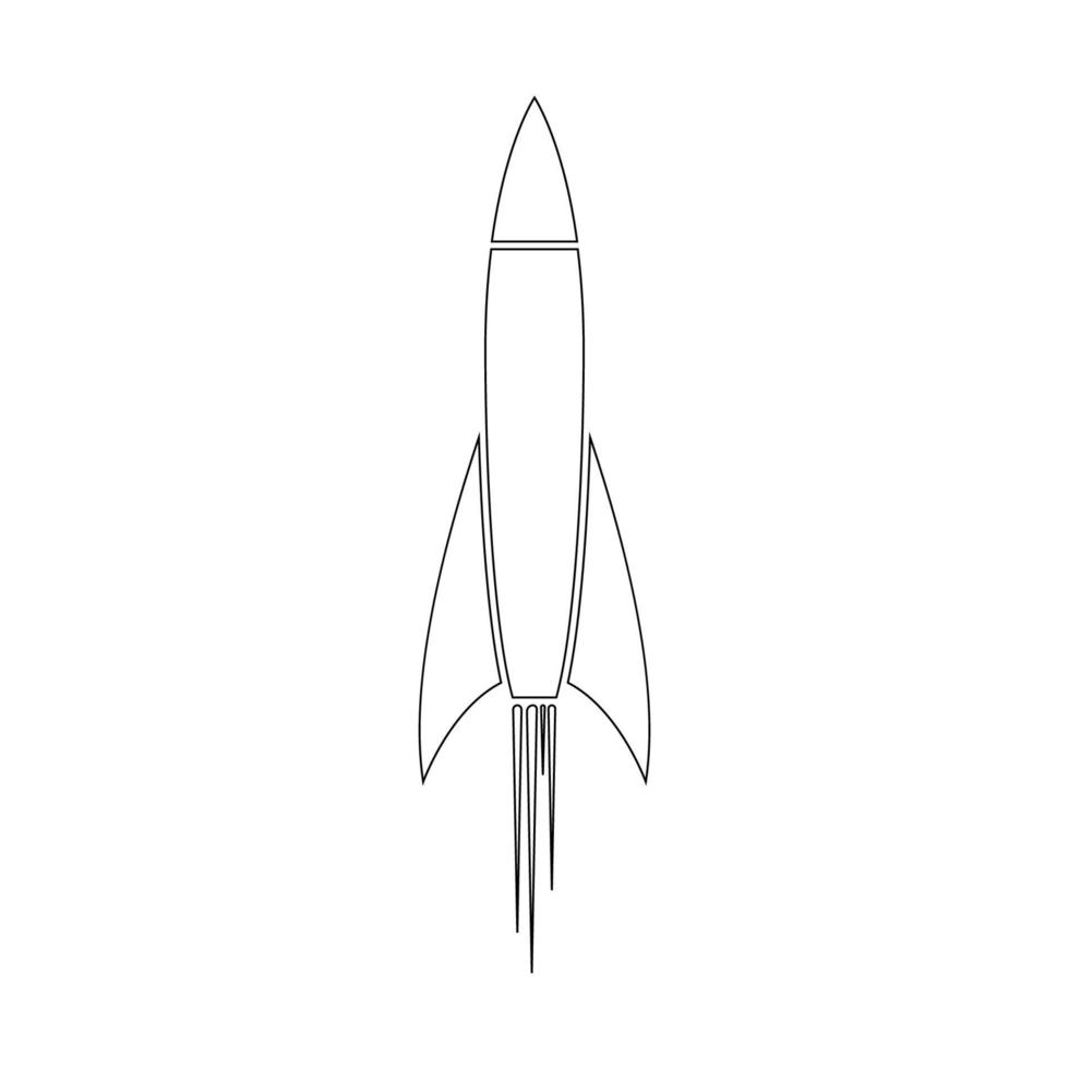 Rakete Illustration Logo Vektor