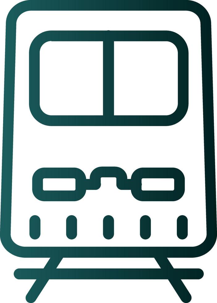 U-Bahn-Vektor-Icon-Design vektor