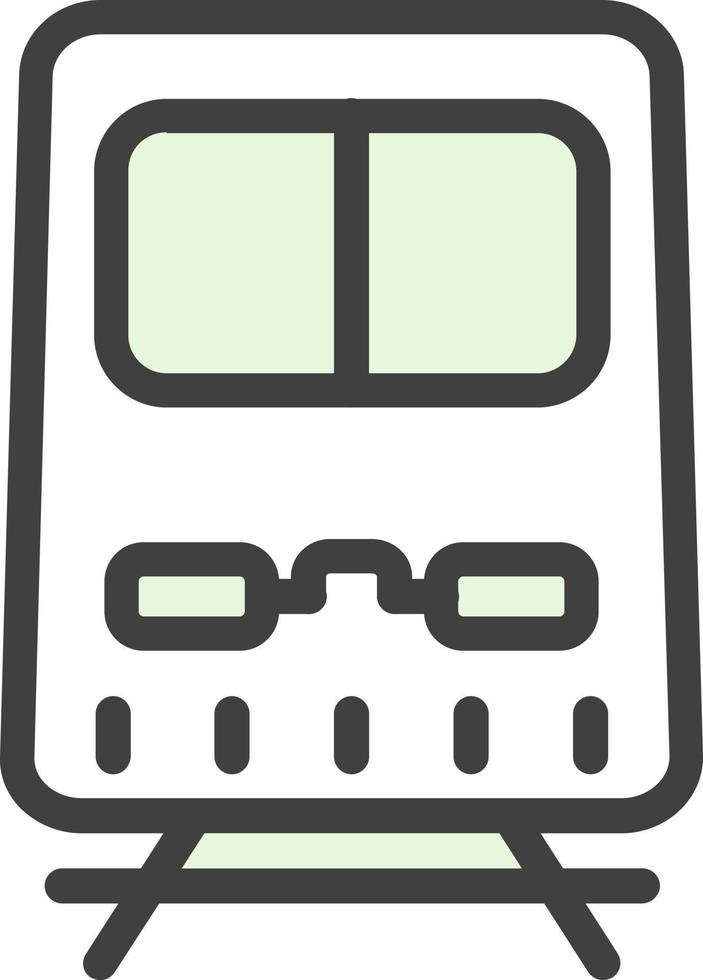 U-Bahn-Vektor-Icon-Design vektor