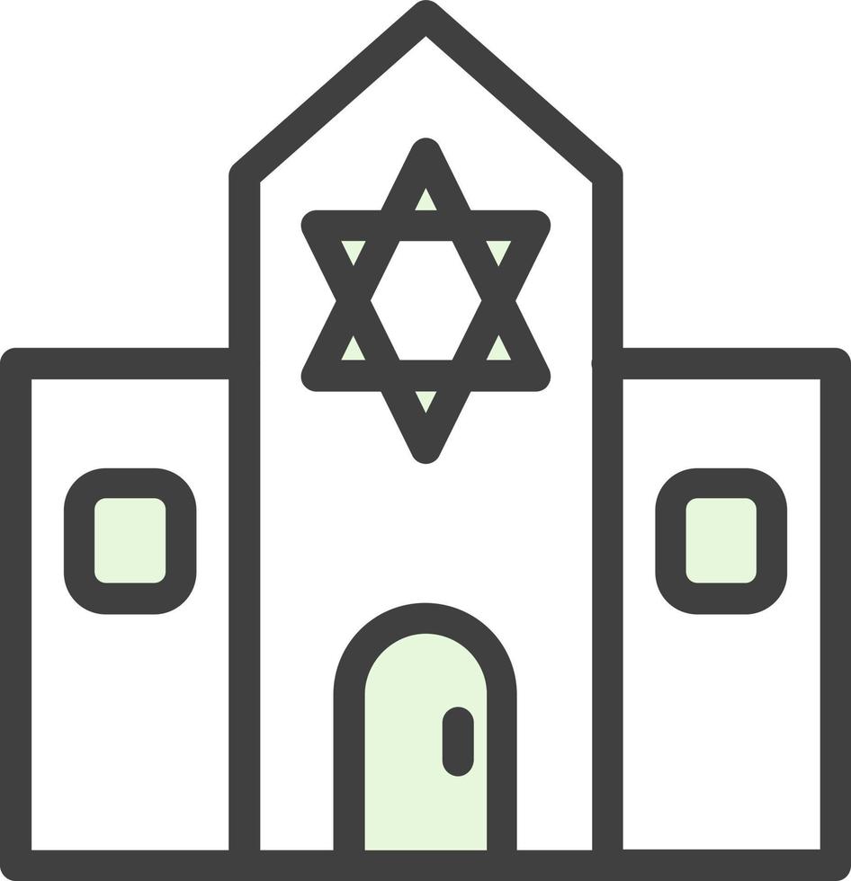 Synagoge-Vektor-Icon-Design vektor