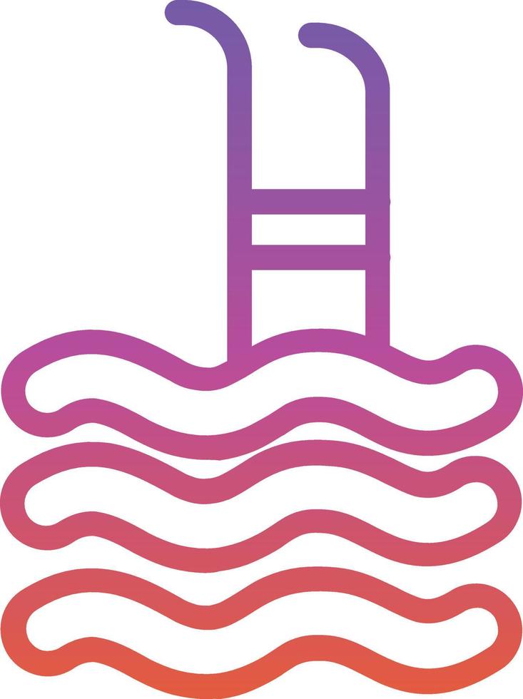 Schwimmbad-Vektor-Icon-Design vektor