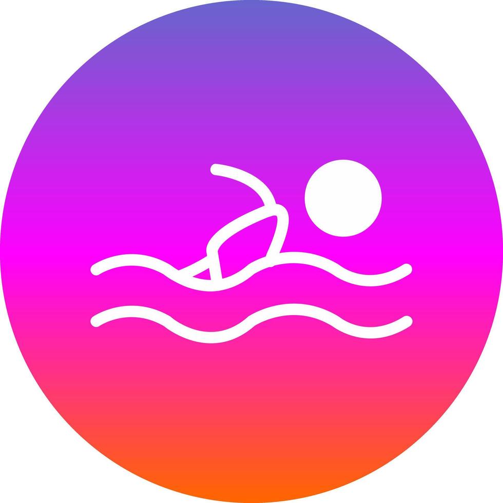 Schwimmer-Vektor-Icon-Design vektor