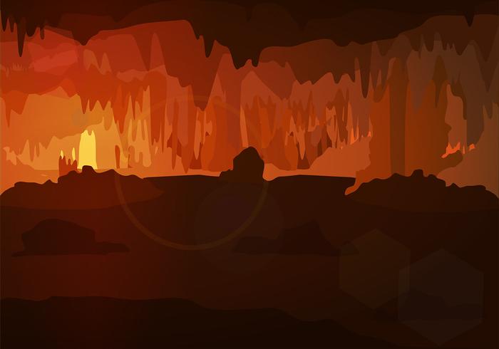 Cavern Bakgrund Gratis Vector