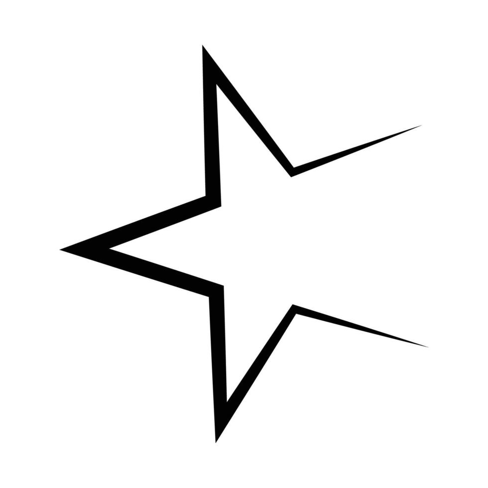 enkel och trendig stjärna logotyp vektor