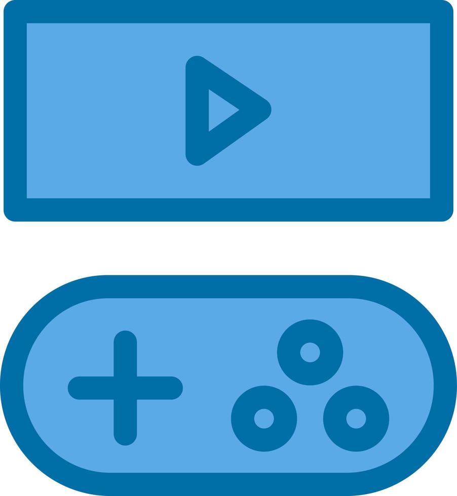 Spiel-Streaming-Linienvektor-Icon-Design vektor