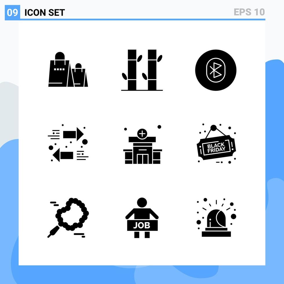 modern 9 fast stil ikoner glyf symboler för allmän använda sig av kreativ fast ikon tecken isolerat på vit bakgrund 9 ikoner packa kreativ svart ikon vektor bakgrund