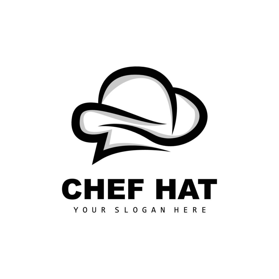 kock hatt logotyp, restaurang kock vektor, design för restaurang, catering, delikatessbutik, bageri vektor