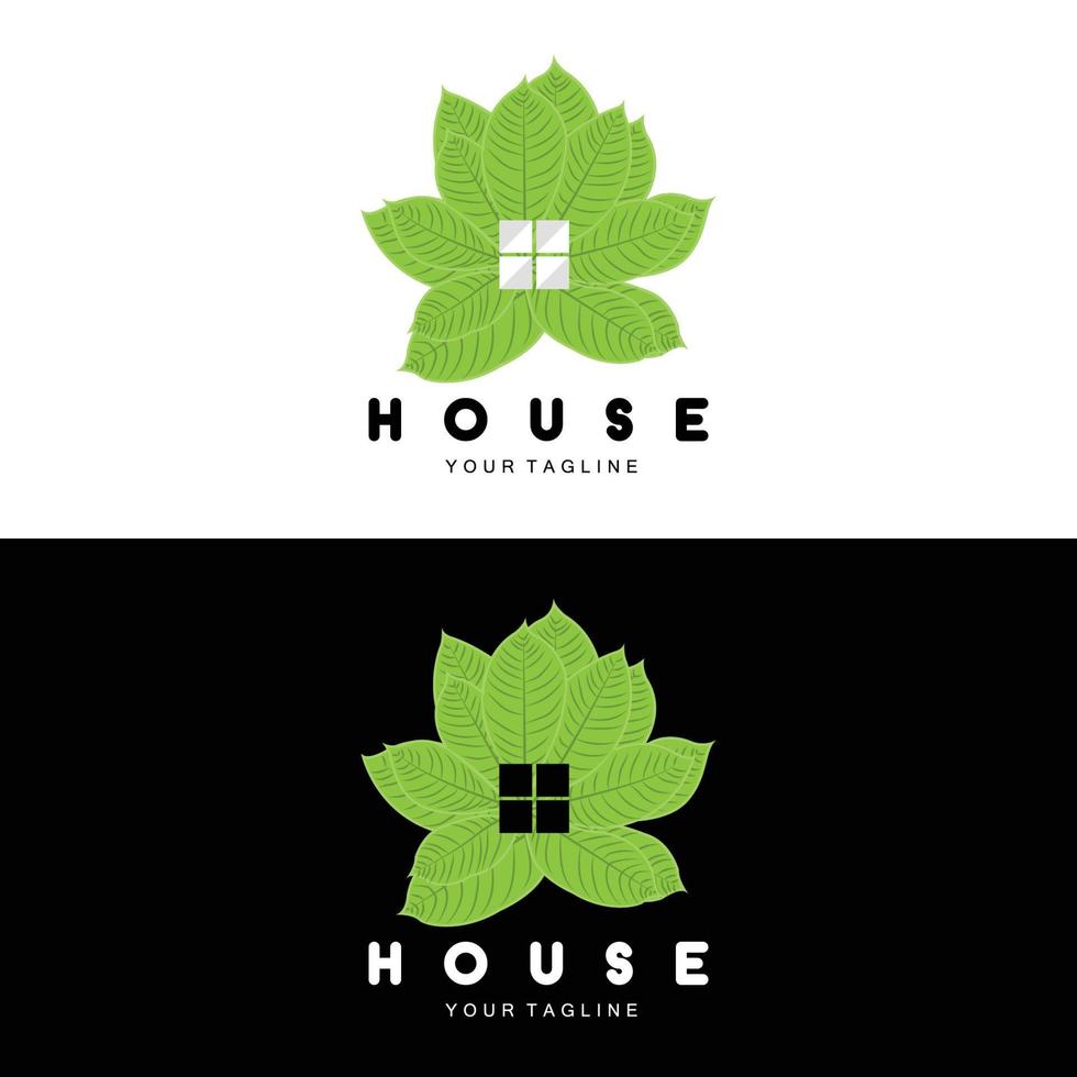 home design logo, gebäudelogo, immobilien- und bauunternehmensikone vektor