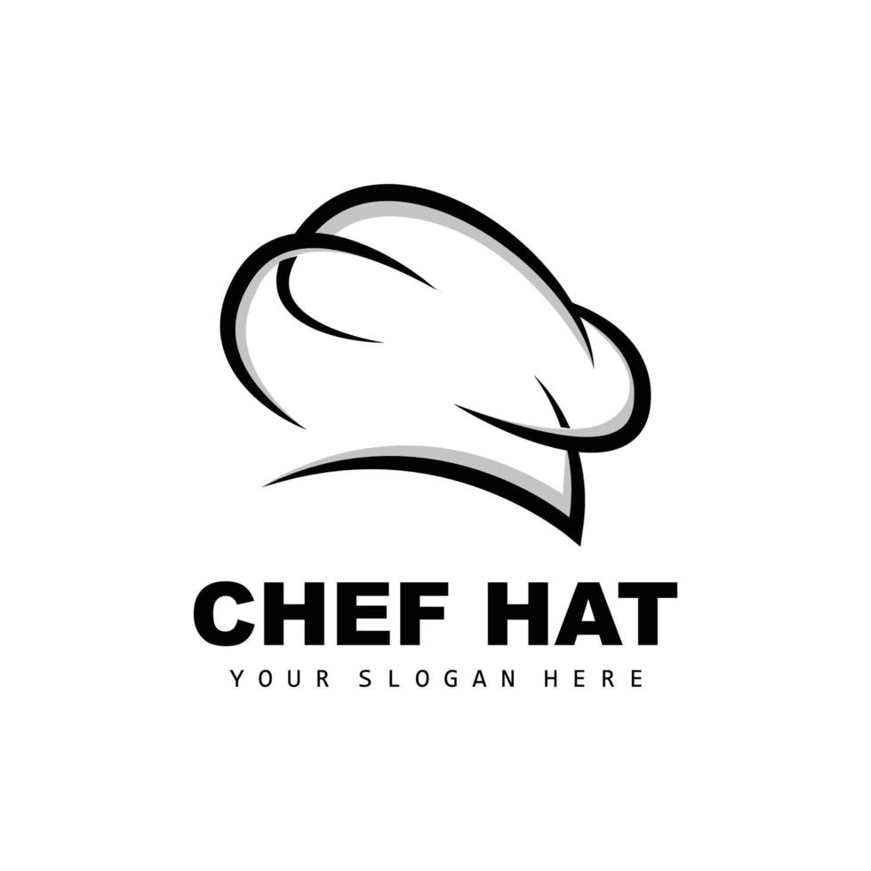 kock hatt logotyp, restaurang kock vektor, design för restaurang, catering, delikatessbutik, bageri vektor