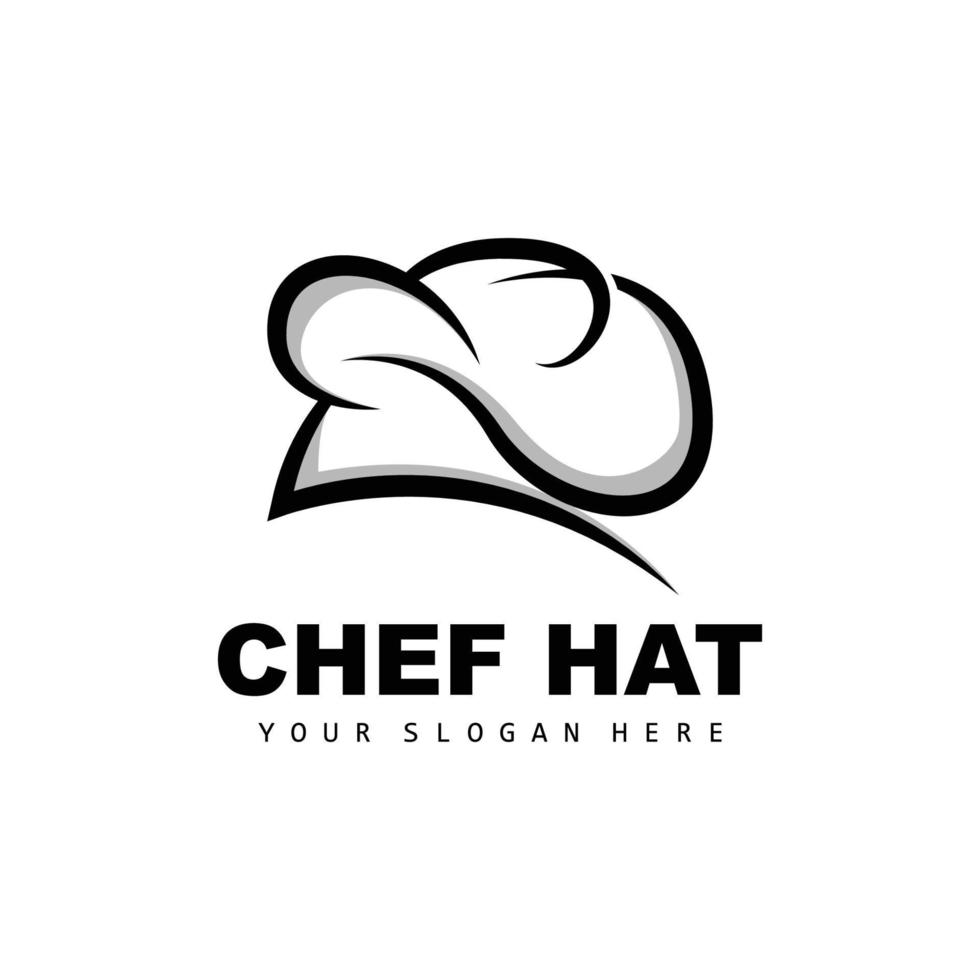 kock hatt logotyp, restaurang kock vektor, design för restaurang, catering, delikatessbutik, bageri vektor