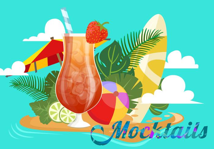Sommer Mocktail Party vektor