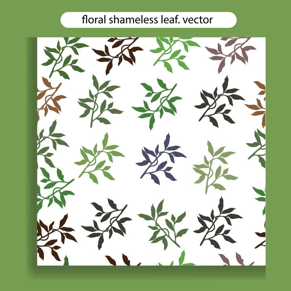 blommig mönster skamlös blad. vektor fil bakgrund.