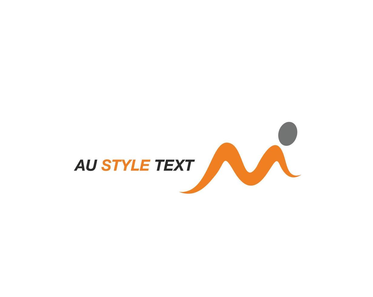 au-Logo-Branding-Identität Corporate-Vektor-Logo-Design. vektor