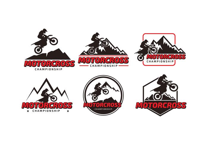 Motorcross Championship Logo Gratis Vector