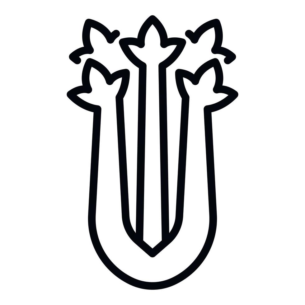 Sellerie-Symbol, Umrissstil vektor