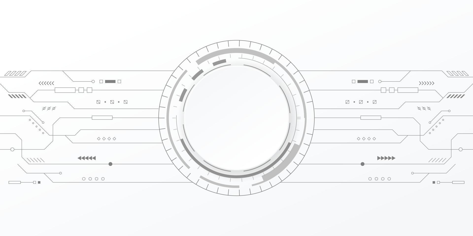 abstrakt teknologi bakgrund. Hej tech digital och kommunikation begrepp. vektor bakgrund design med krets linje. vektor illustration.