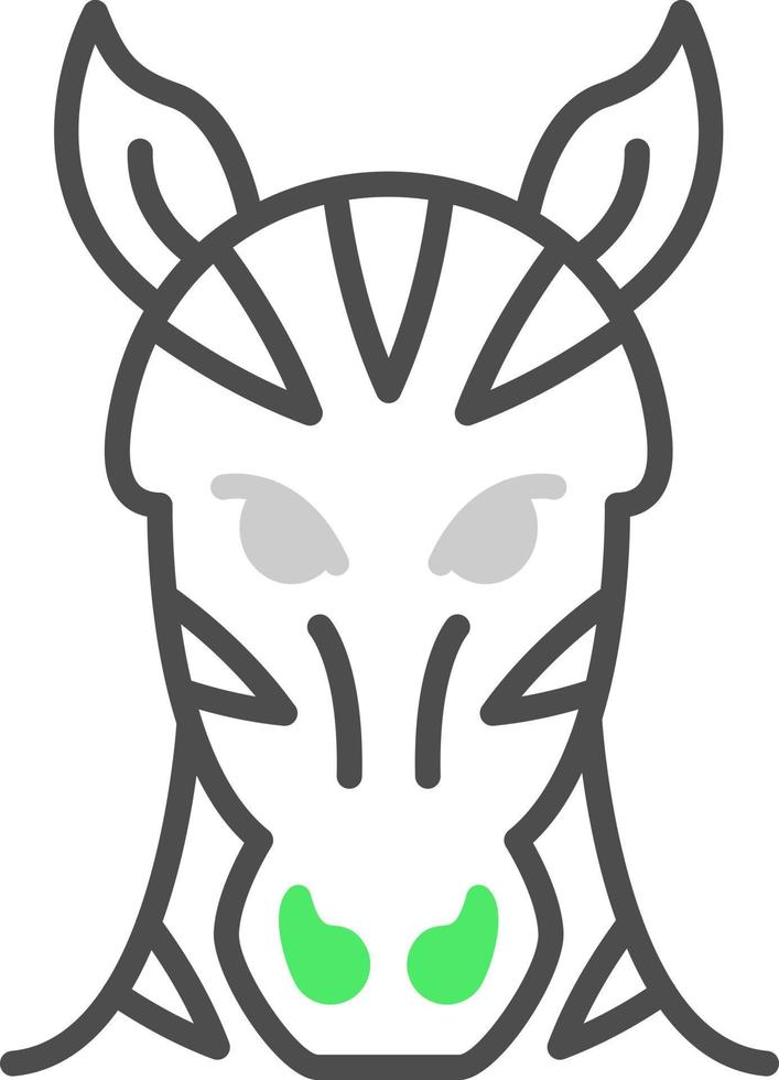 Zebra kreatives Icon-Design vektor