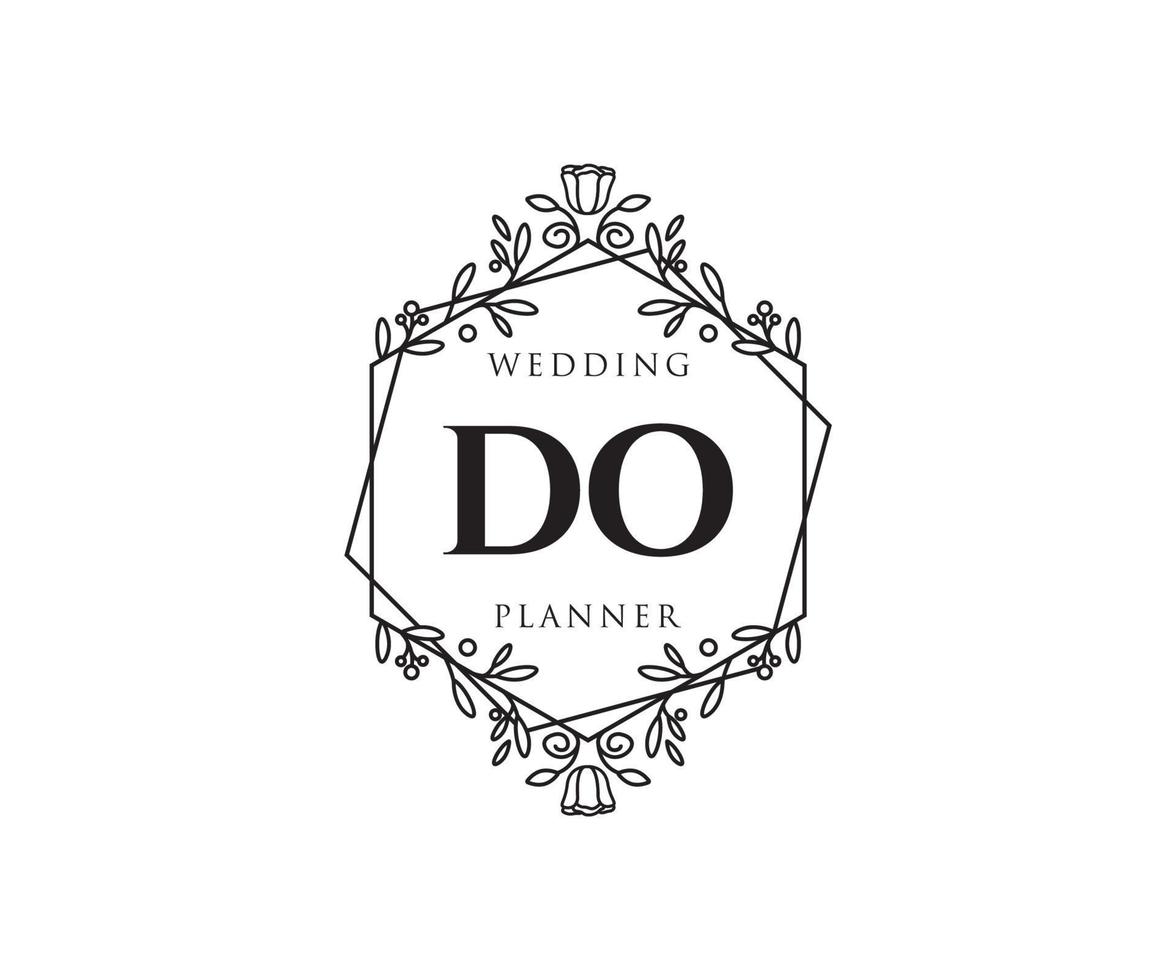 tun initialen brief hochzeit monogramm logos sammlung, handgezeichnete moderne minimalistische und florale vorlagen für einladungskarten, speichern sie das datum, elegante identität für restaurant, boutique, café im vektor