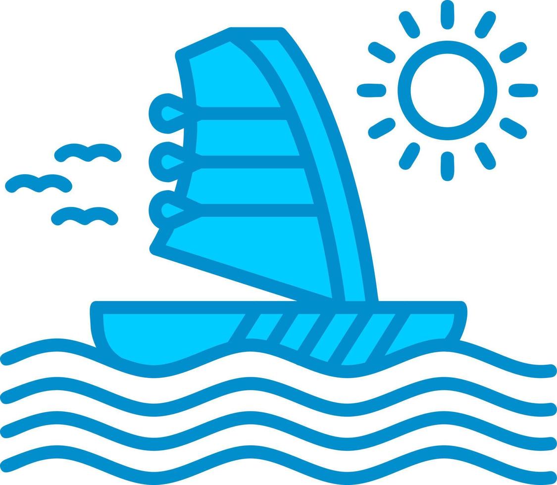 Windsurf kreatives Icon-Design vektor