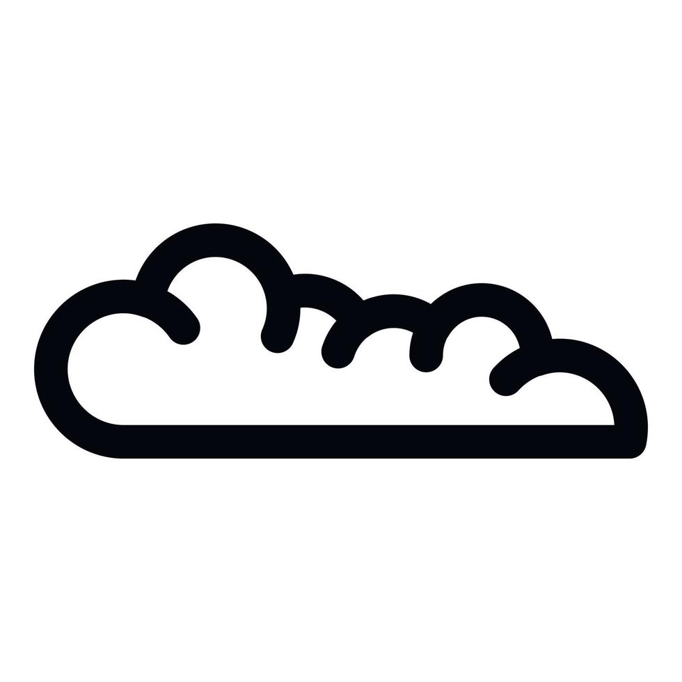 Wüstenwolkensymbol, Umrissstil vektor
