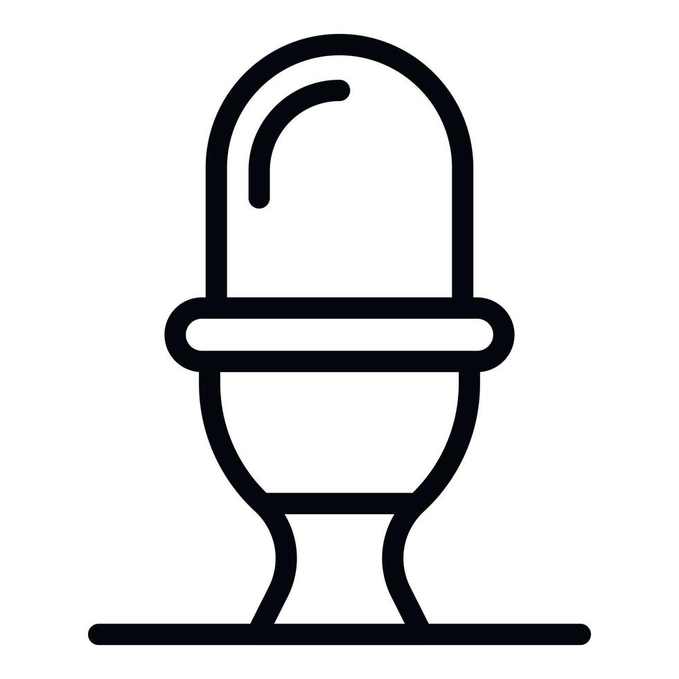 toilettensymbol, umrissstil vektor