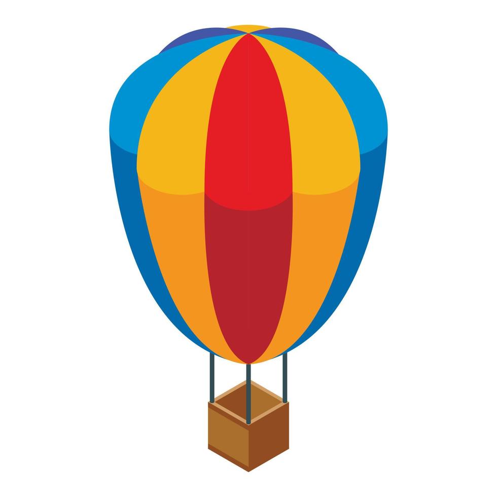 luft ballong ikon, isometrisk stil vektor