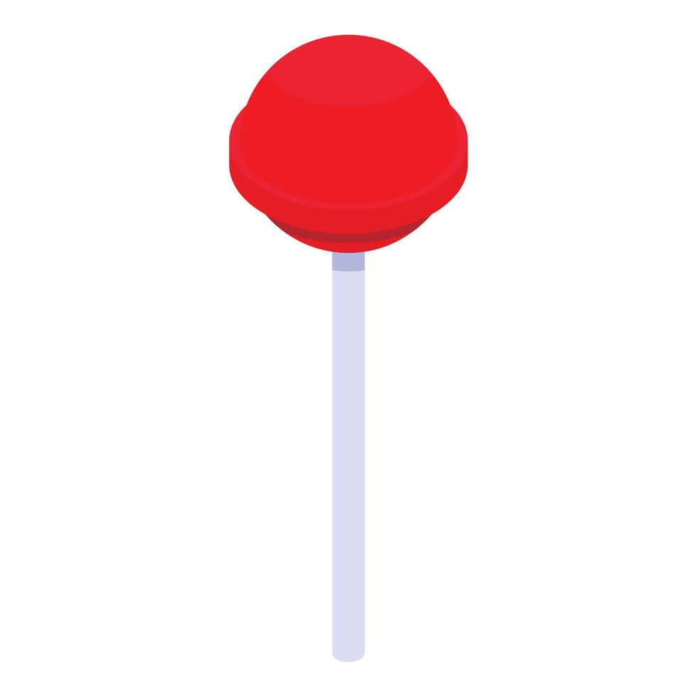 Lollipop-Symbol, isometrischer Stil vektor