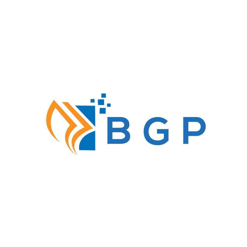 bgp-kreditreparatur-buchhaltungslogodesign auf weißem hintergrund. bgp kreative initialen wachstumsdiagramm brief logo konzept. bgp Business Finance Logo-Design. vektor