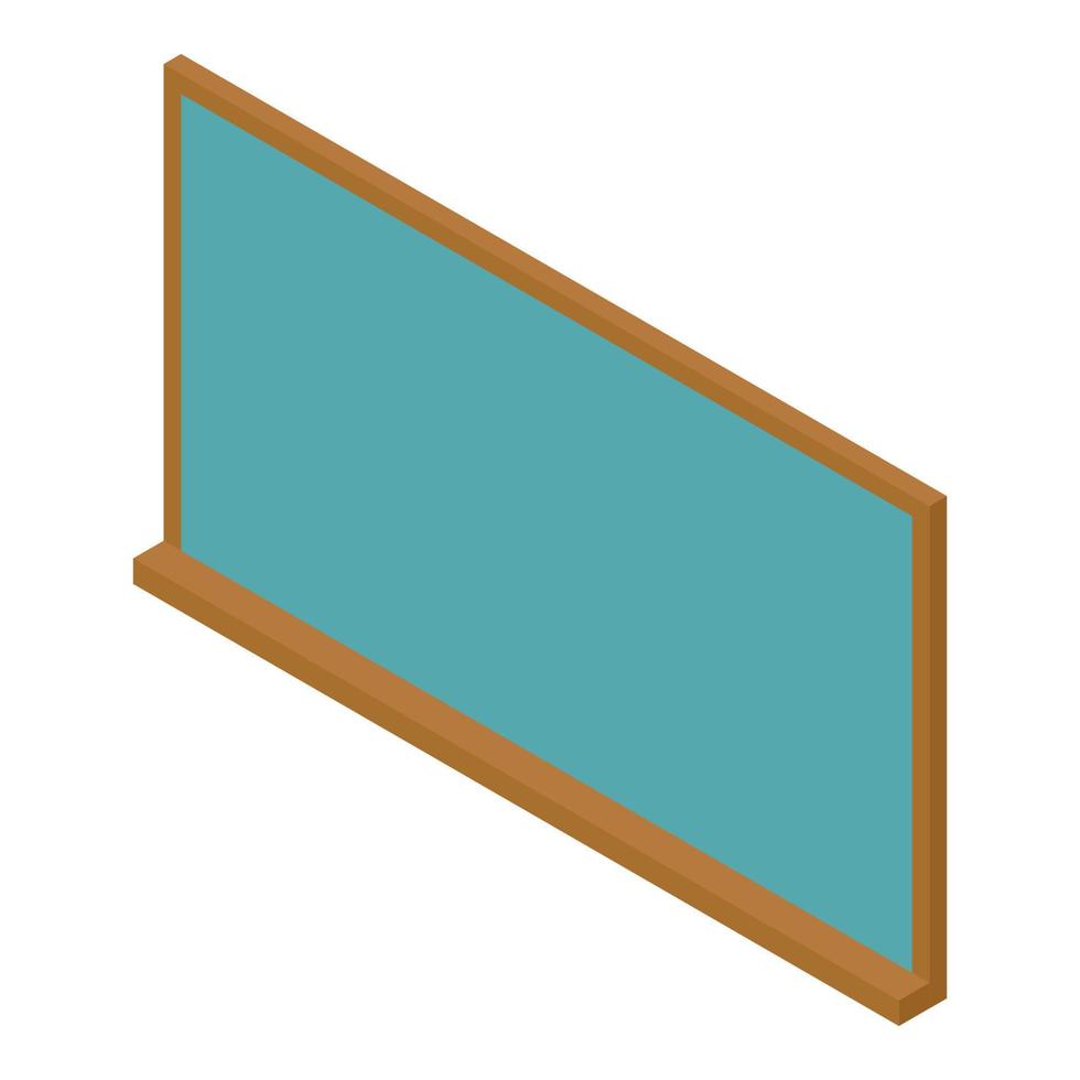 Symbol für die grüne Tafel der Schule, isometrischer Stil vektor