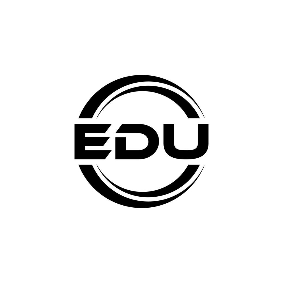 edu-brief-logo-design in der illustration. Vektorlogo, Kalligrafie-Designs für Logo, Poster, Einladung usw. vektor