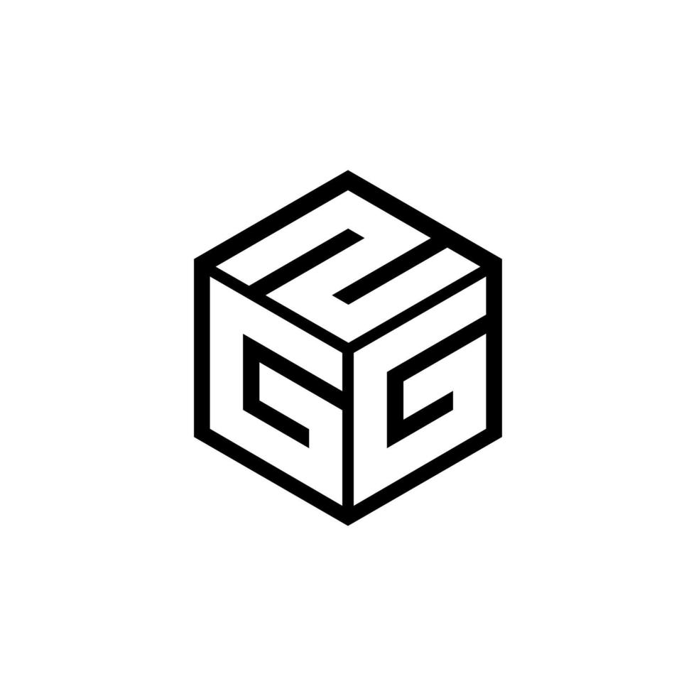 ggz-Buchstaben-Logo-Design in Abbildung. Vektorlogo, Kalligrafie-Designs für Logo, Poster, Einladung usw. vektor
