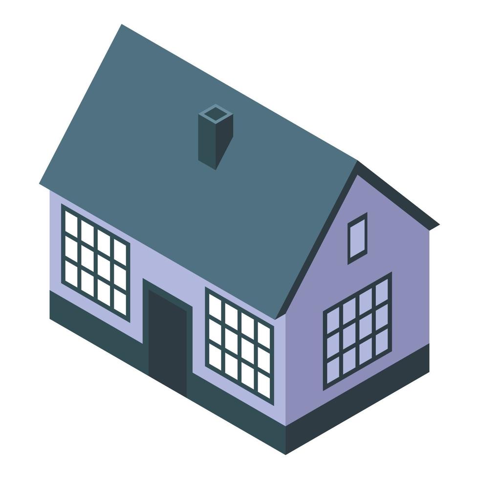små hus ikon, isometrisk stil vektor