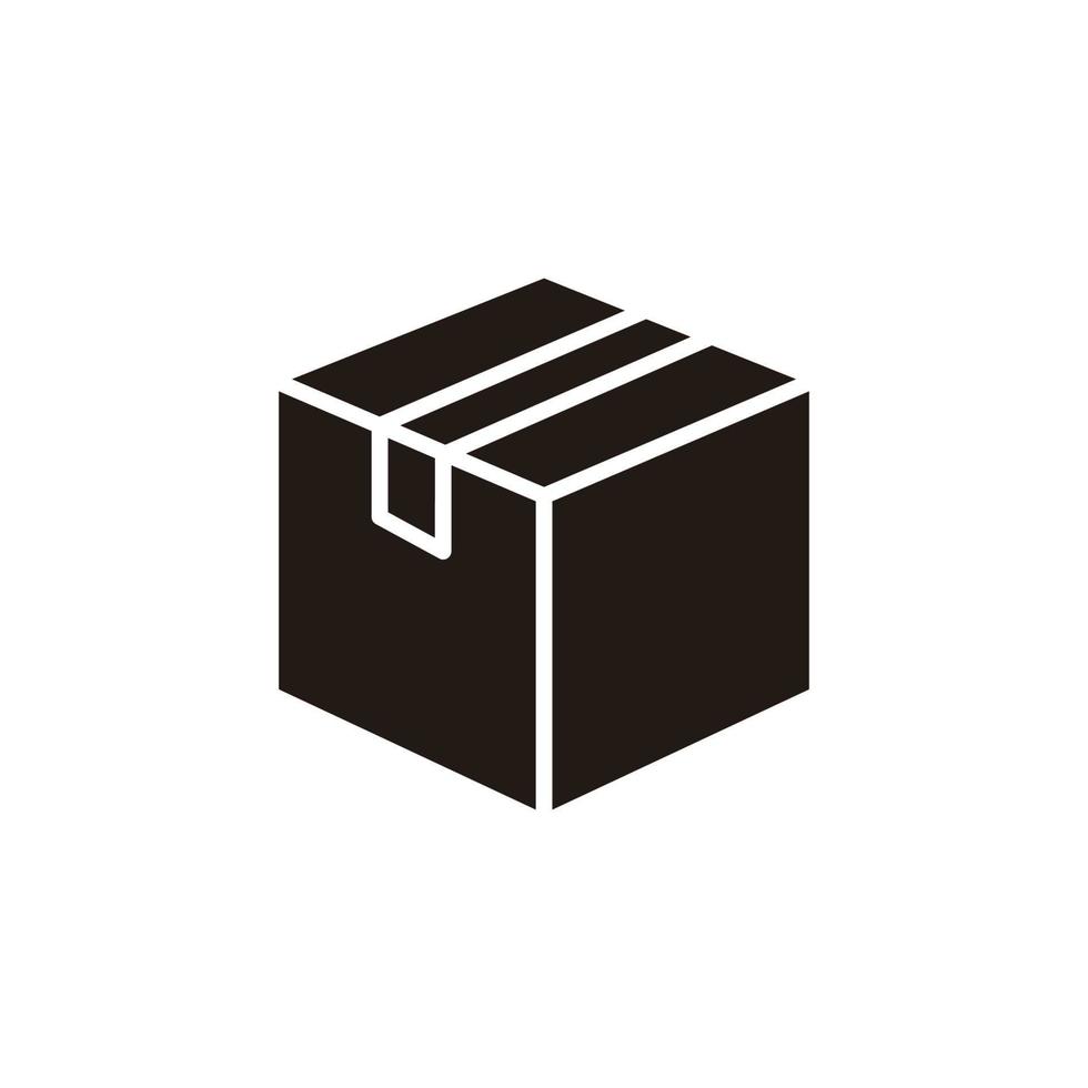 Box-Symbol-Symbol-Design-Vorlagen vektor