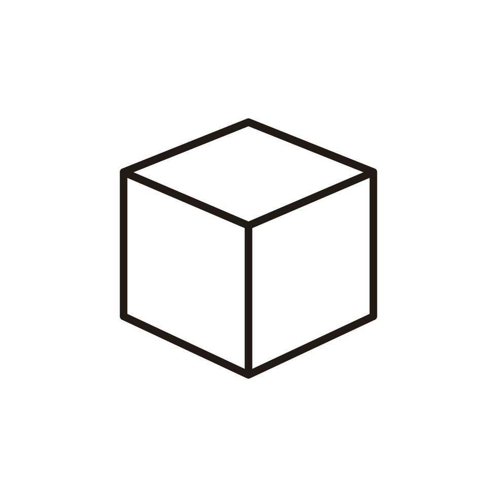 Box-Symbol-Symbol-Design-Vorlagen vektor