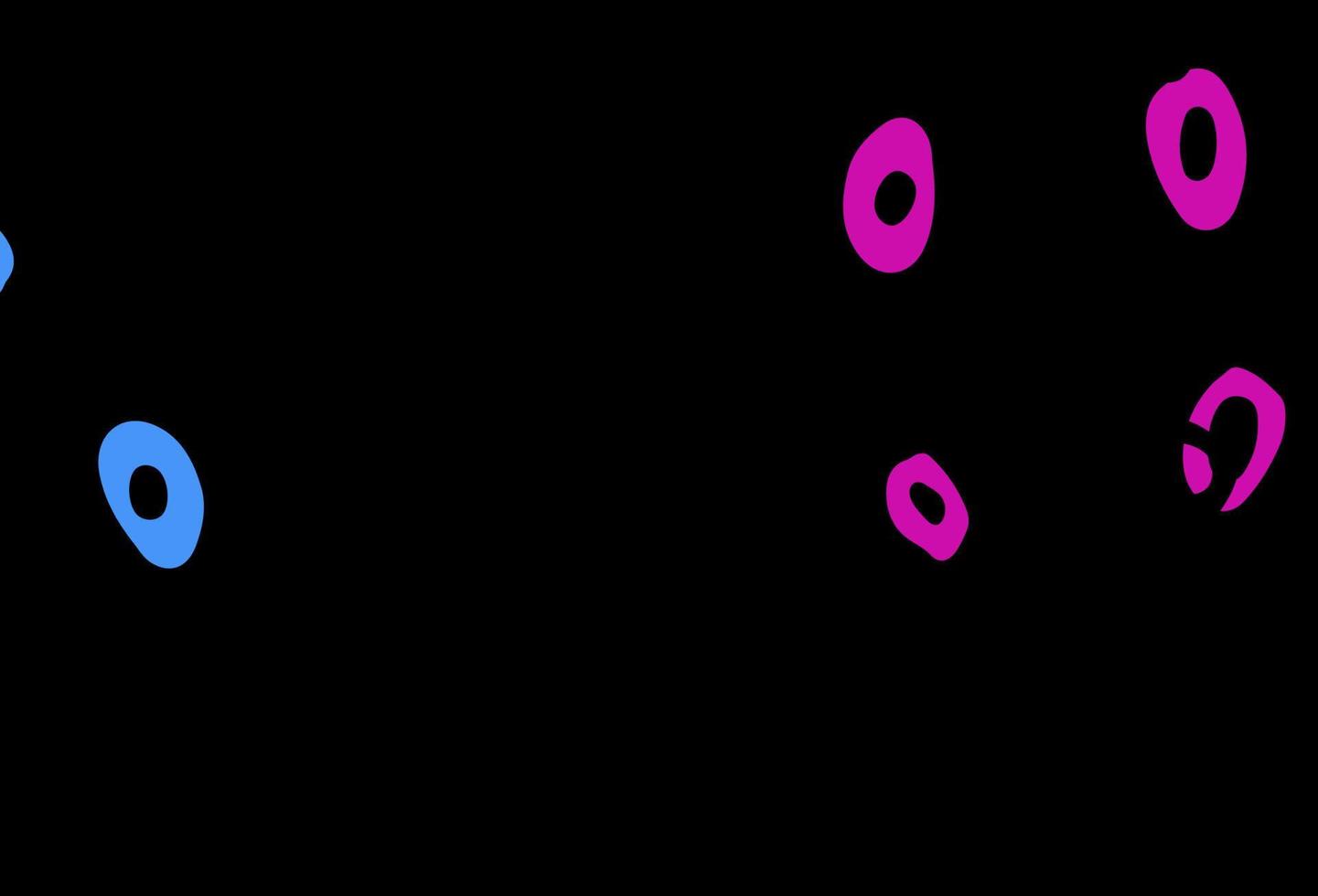 dunkelblauer, roter Vektorhintergrund mit Blasen. vektor