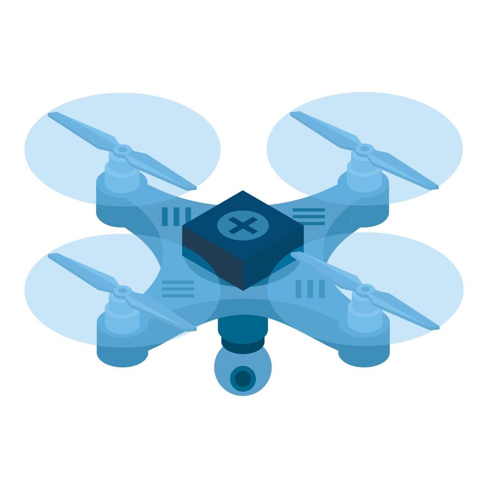 Erste-Hilfe-Drohne-Symbol, isometrischer Stil vektor