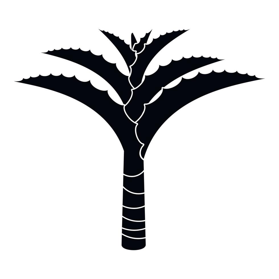 Aloe-Vera-Pflanzensymbol, einfacher Stil vektor