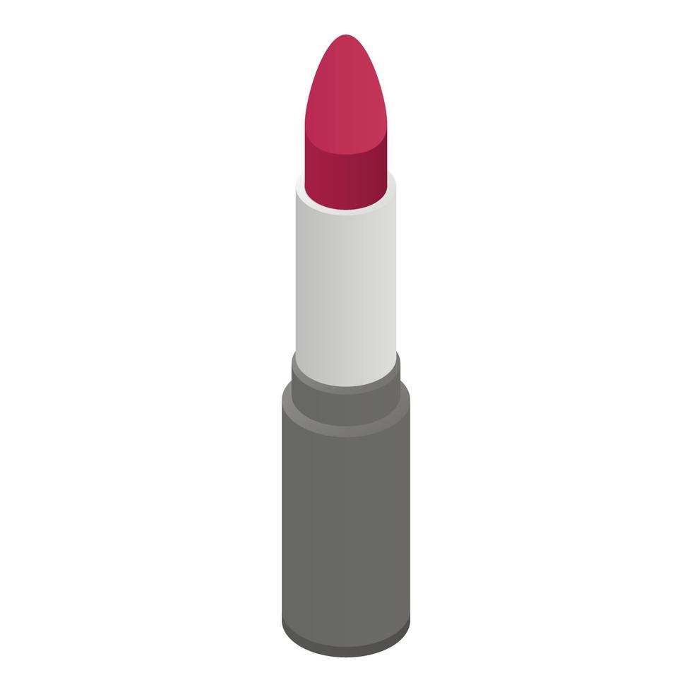 Mode-Lippenstift-Symbol, isometrischer Stil vektor