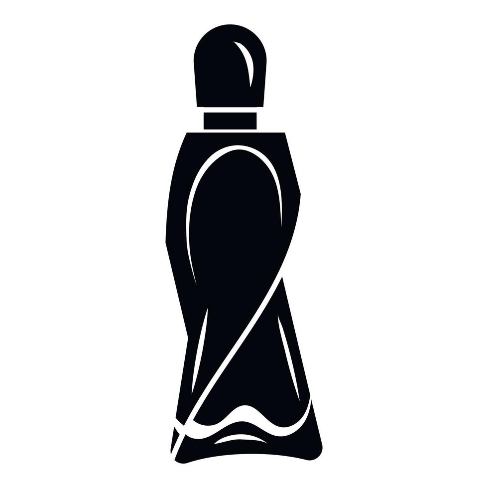 Modeflasche Parfüm-Ikone, einfacher Stil vektor