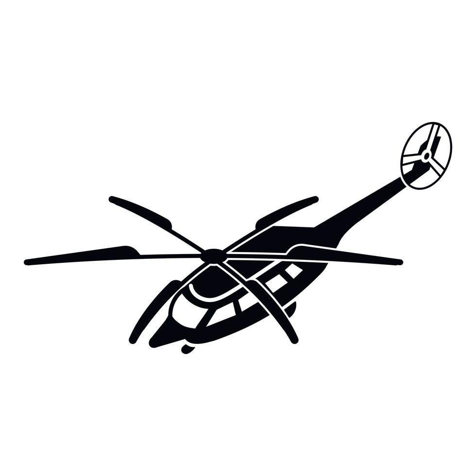 Hubschrauber-Symbol, einfacher Stil vektor