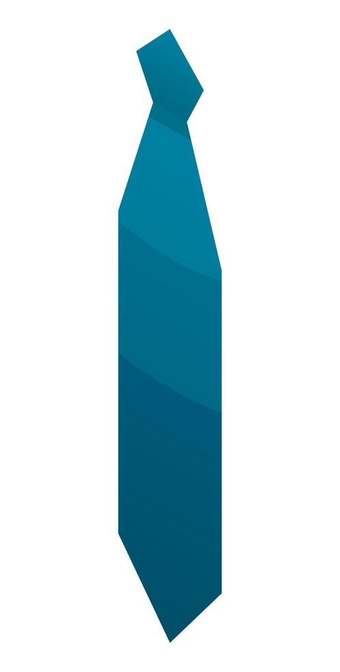 himmelblaues Krawattensymbol, isometrischer Stil vektor