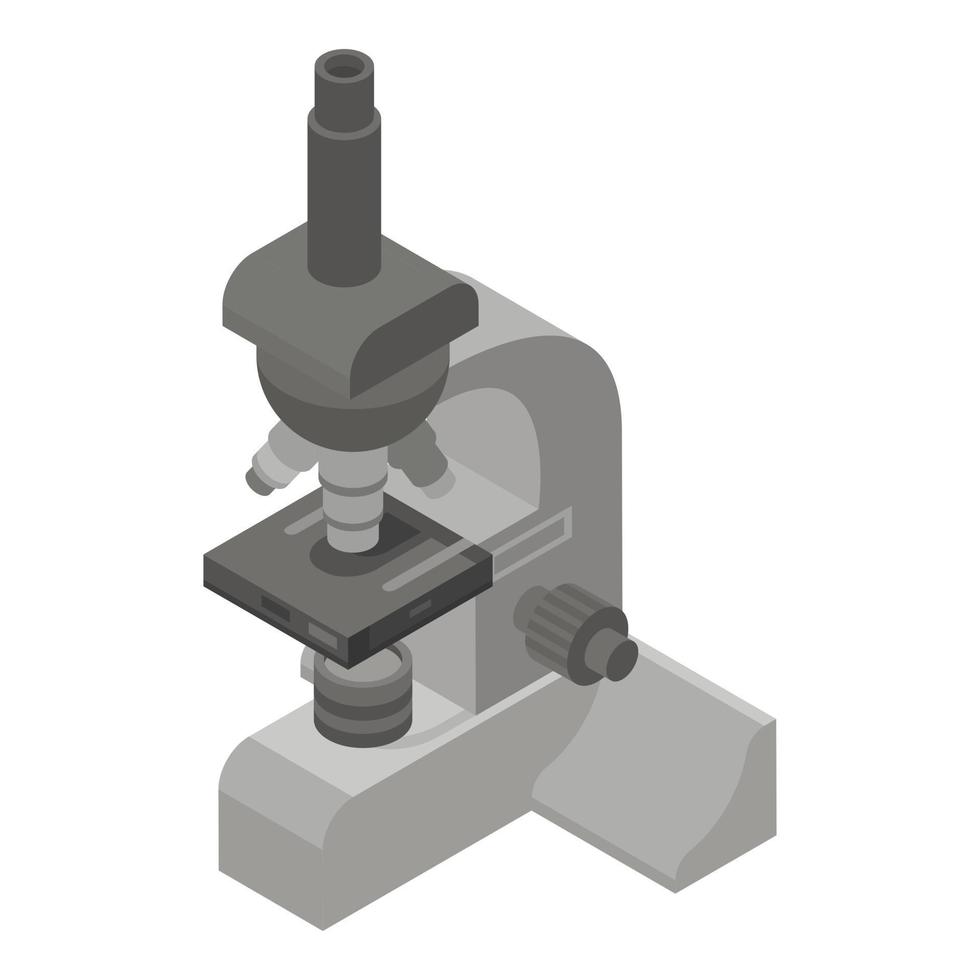 Zoom-Mikroskop-Symbol, isometrischer Stil vektor