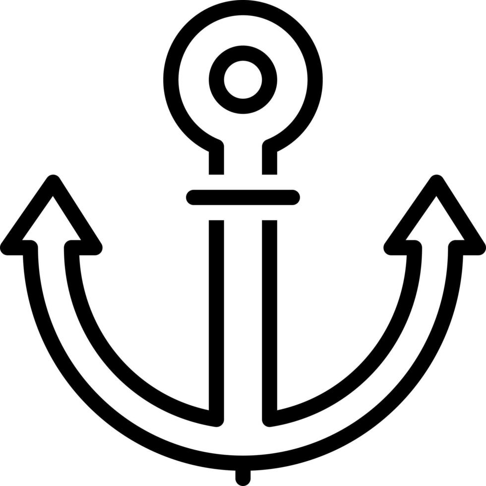 Liniensymbol für Marine vektor