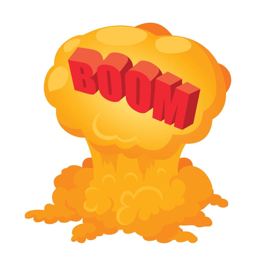 bomba detonation ikon, isometrisk stil vektor