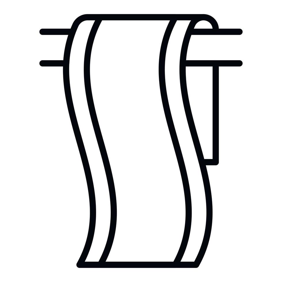Küchentuch-Symbol, Umrissstil vektor