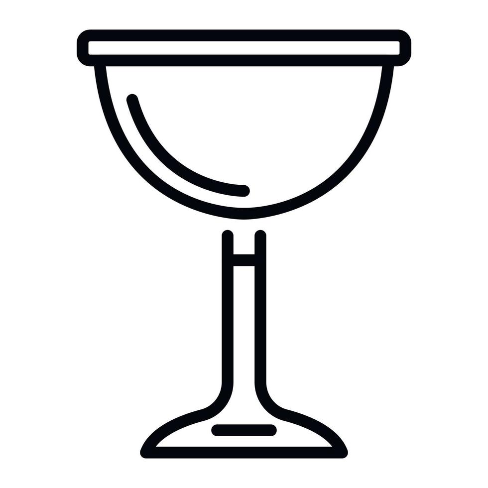 jüdische Weinbecher-Ikone, Umrissstil vektor