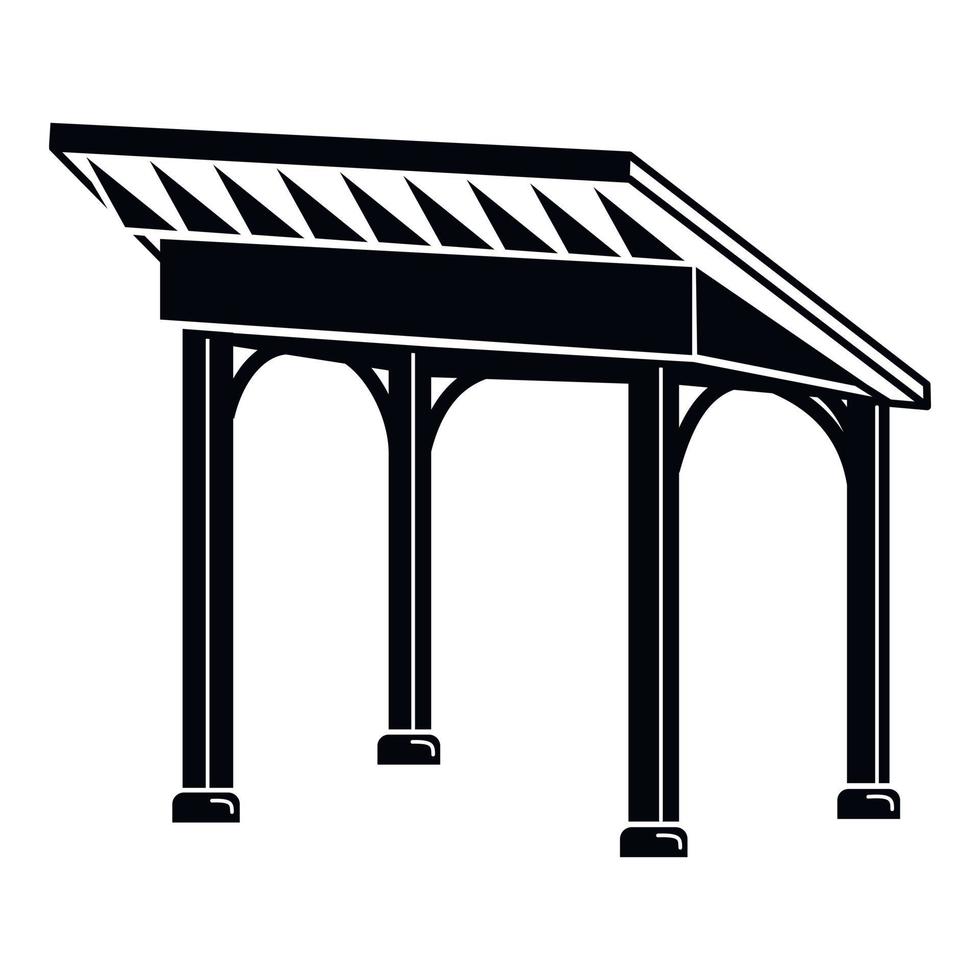 Pavillon-Symbol, einfacher Stil vektor