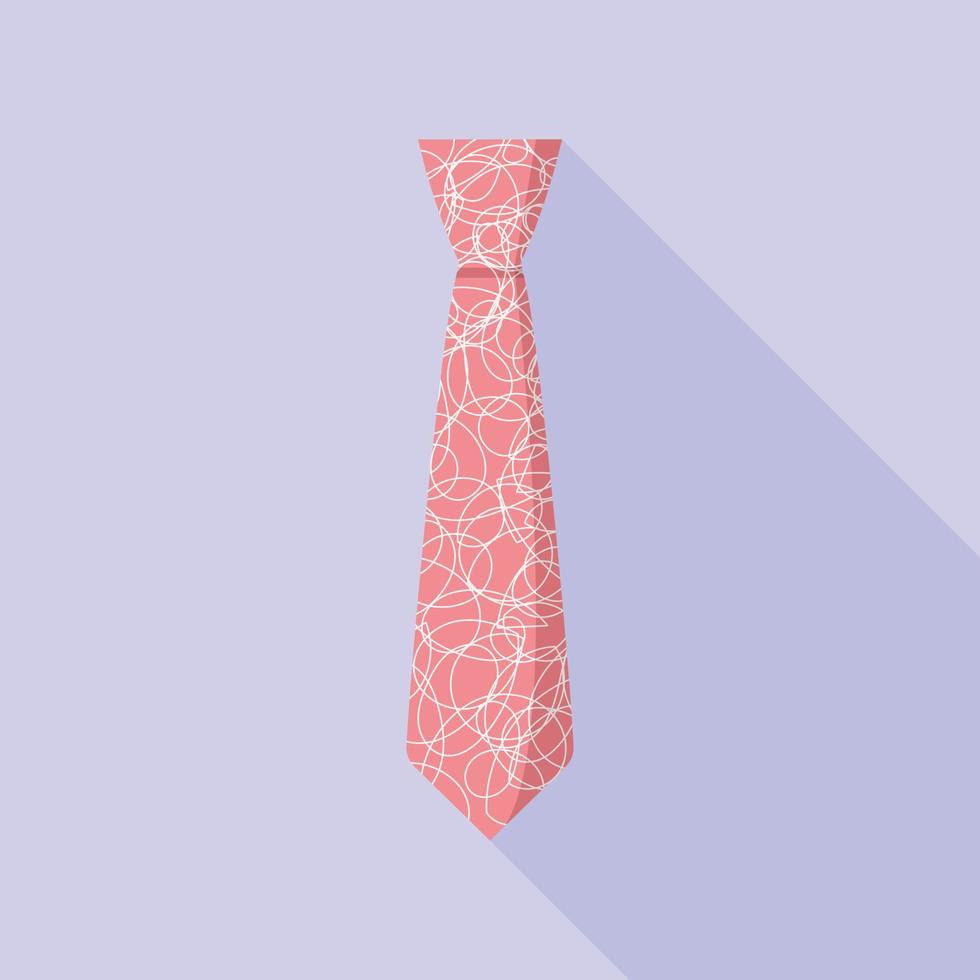 Mode-Krawatten-Ikone, flacher Stil vektor