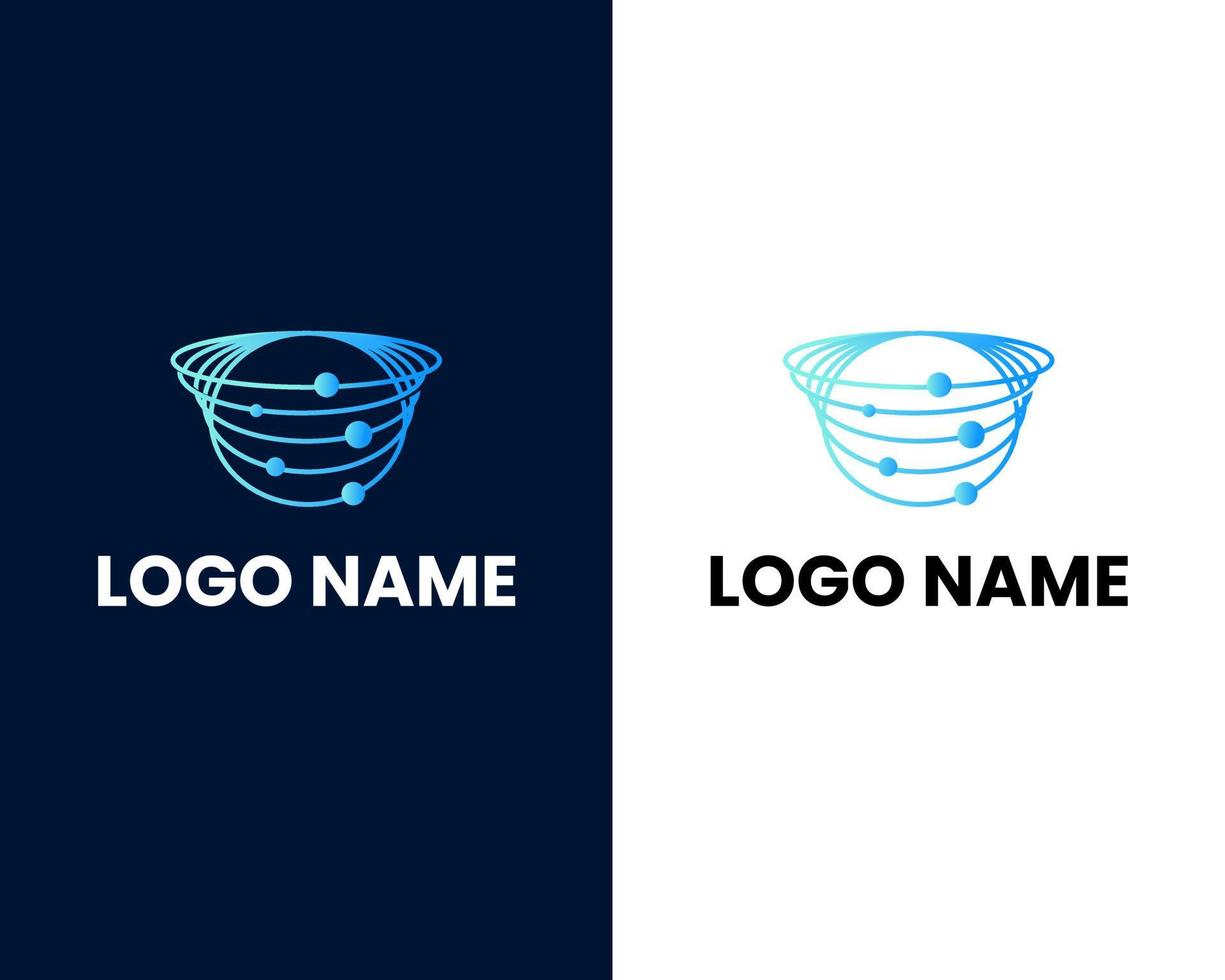 Design-Vorlage für modernes Business-Logo der Galaxie vektor
