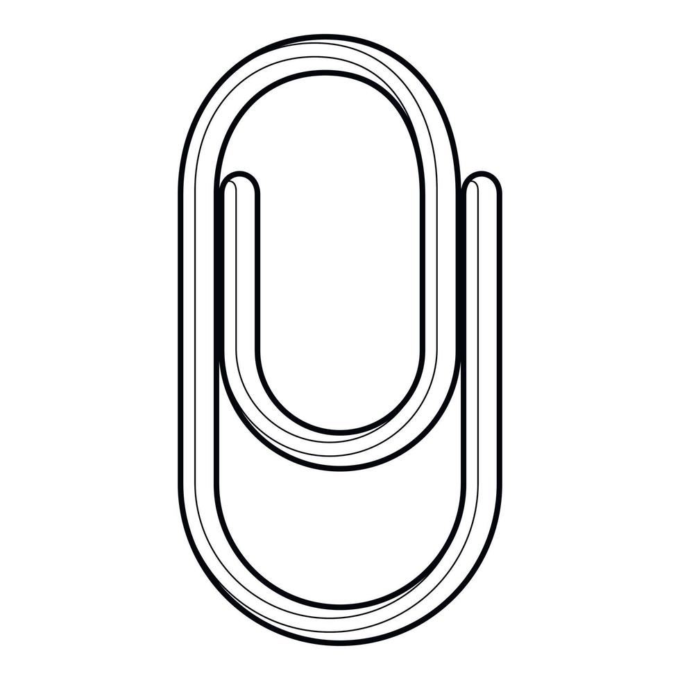 Clip-Symbol, Umrissstil vektor